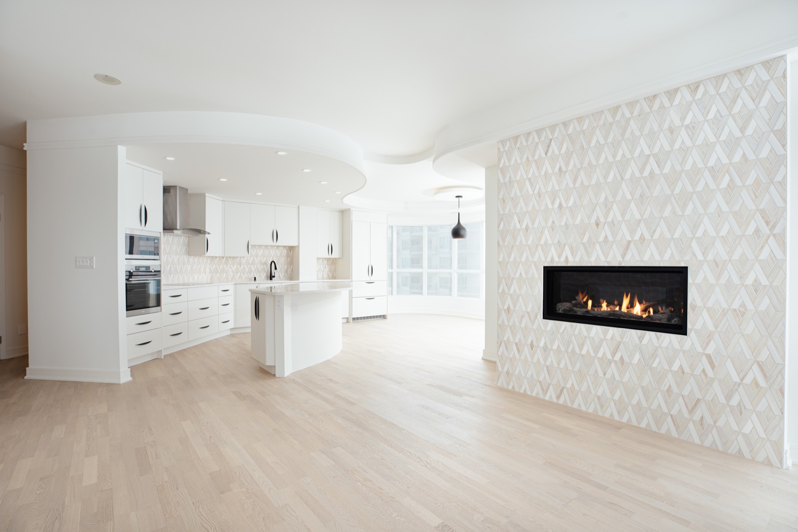 textured fireplace design