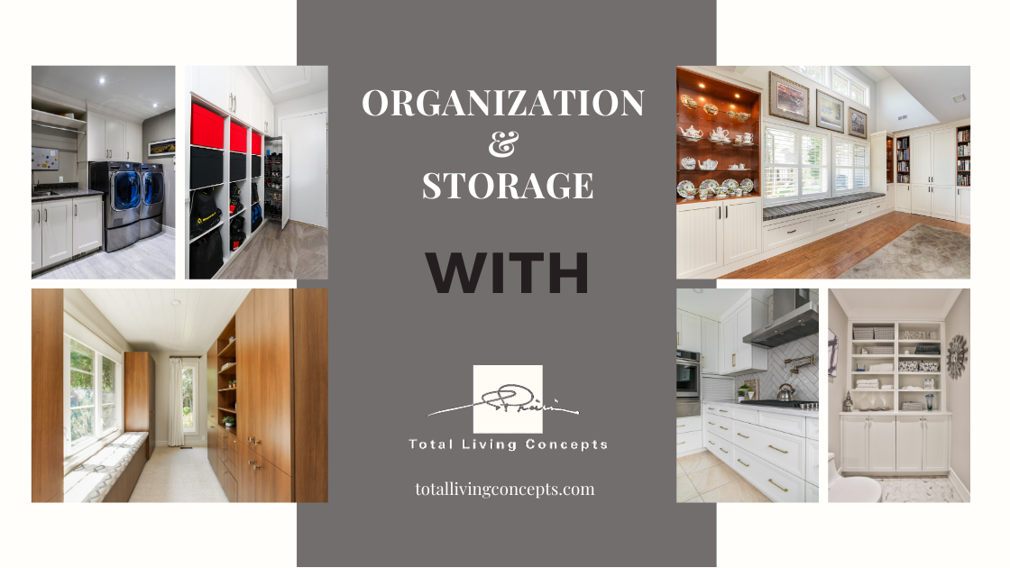 Organization and storage with cabinetry in Barrie