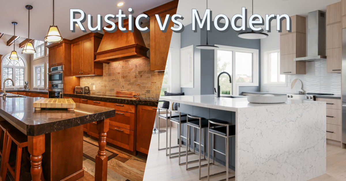 rustic vs modern kitchen design