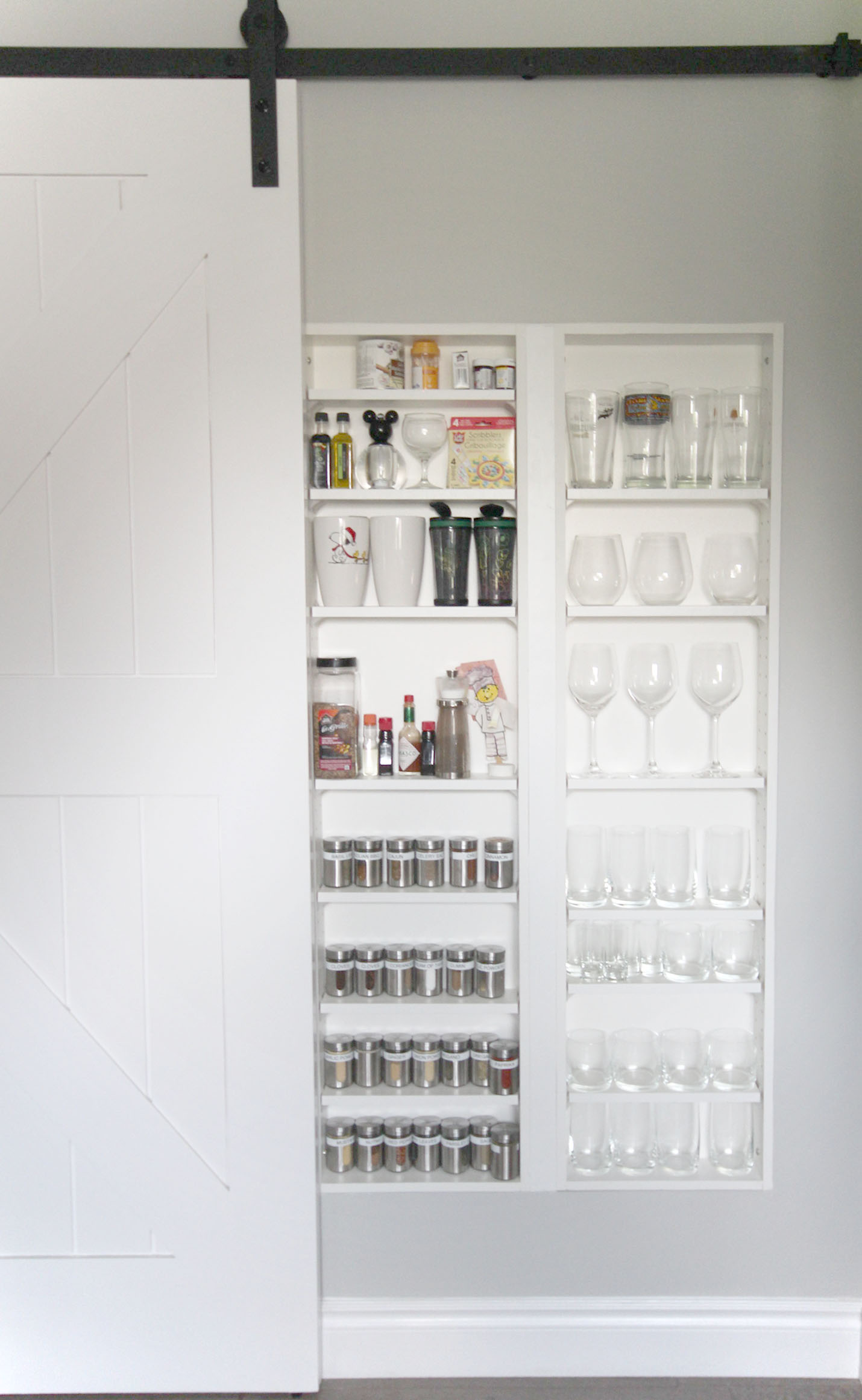 built into the wall pantry