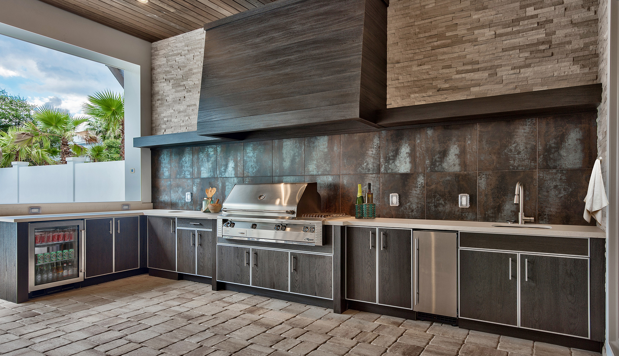Waterproof outdoor kitchen cabinets cheap
