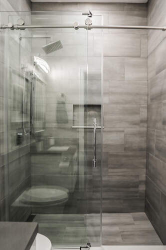 steam shower in bathroom renovation
