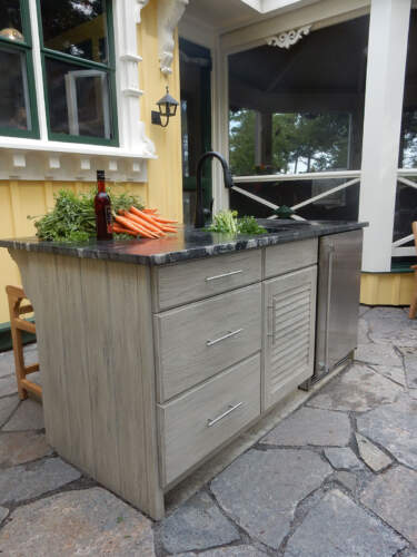 kitchen cabinetry outdoors